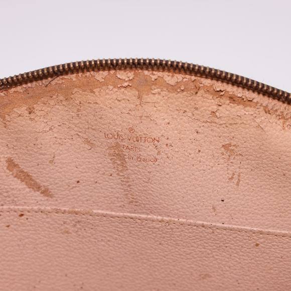LOUIS VUITTON Monogram Trousse Demi Ronde Cosmetic Pouch M47520 LV Auth hk660 - Picture 9 of 16